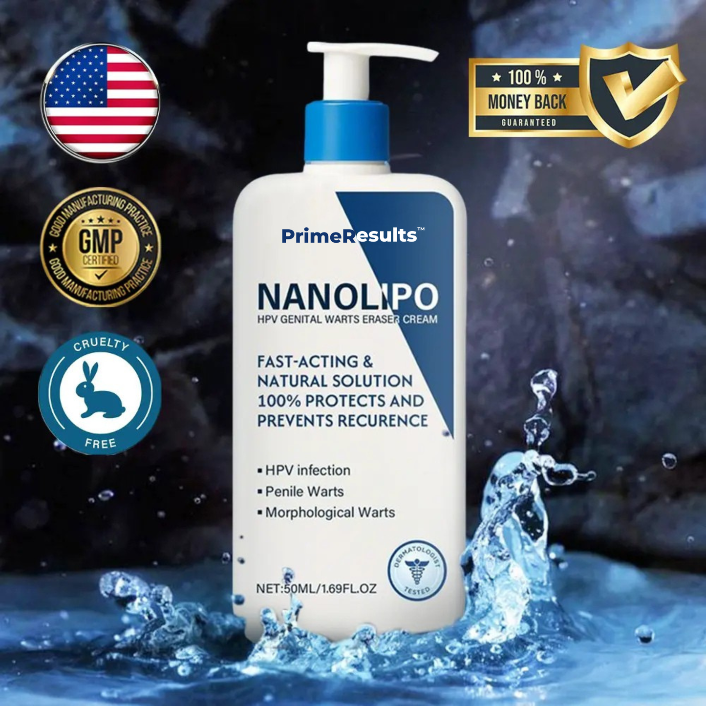 Prime® NanoLipo HPV Genital Warts Eraser Cream