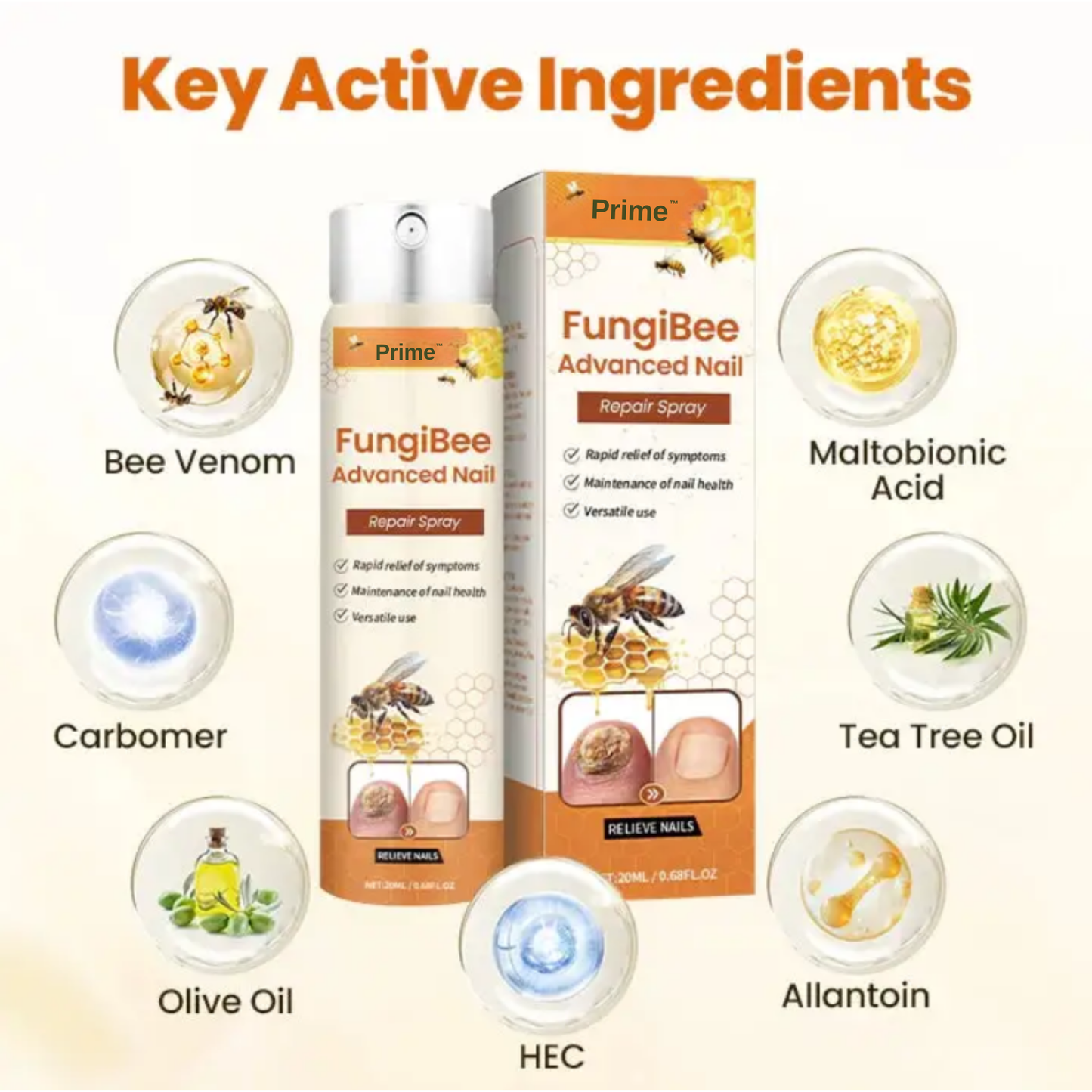 Prime™ FungiBee Advanced Nail Repair Spray