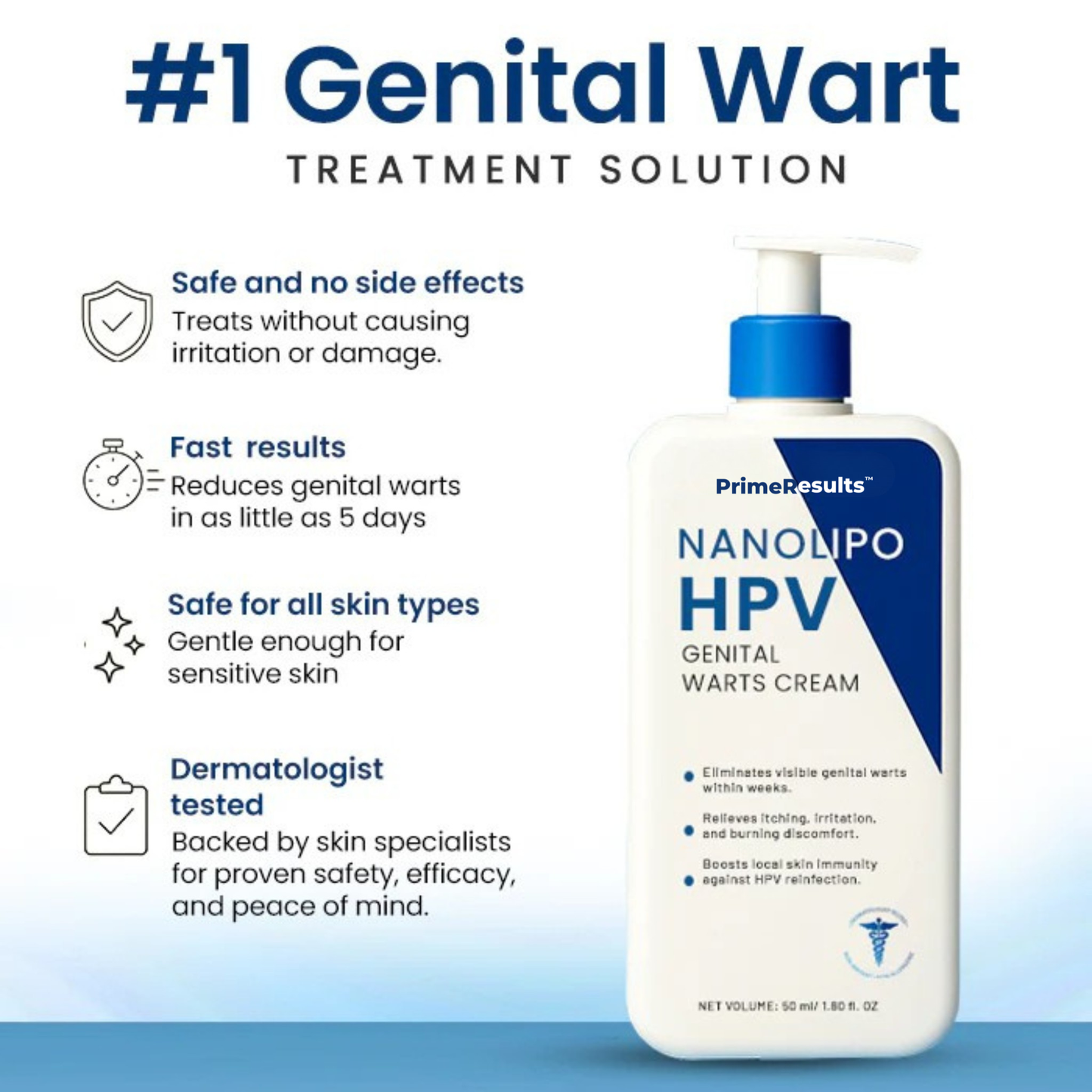 Prime® NanoLipo HPV Genital Warts Eraser Cream
